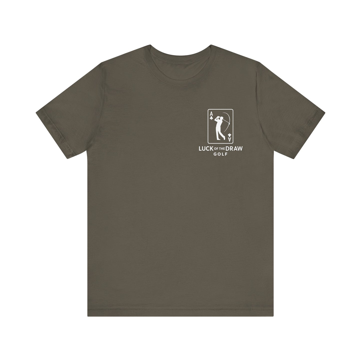 Luck of the Draw Golf T-Shirt - Unisex Short Sleeve Tee
