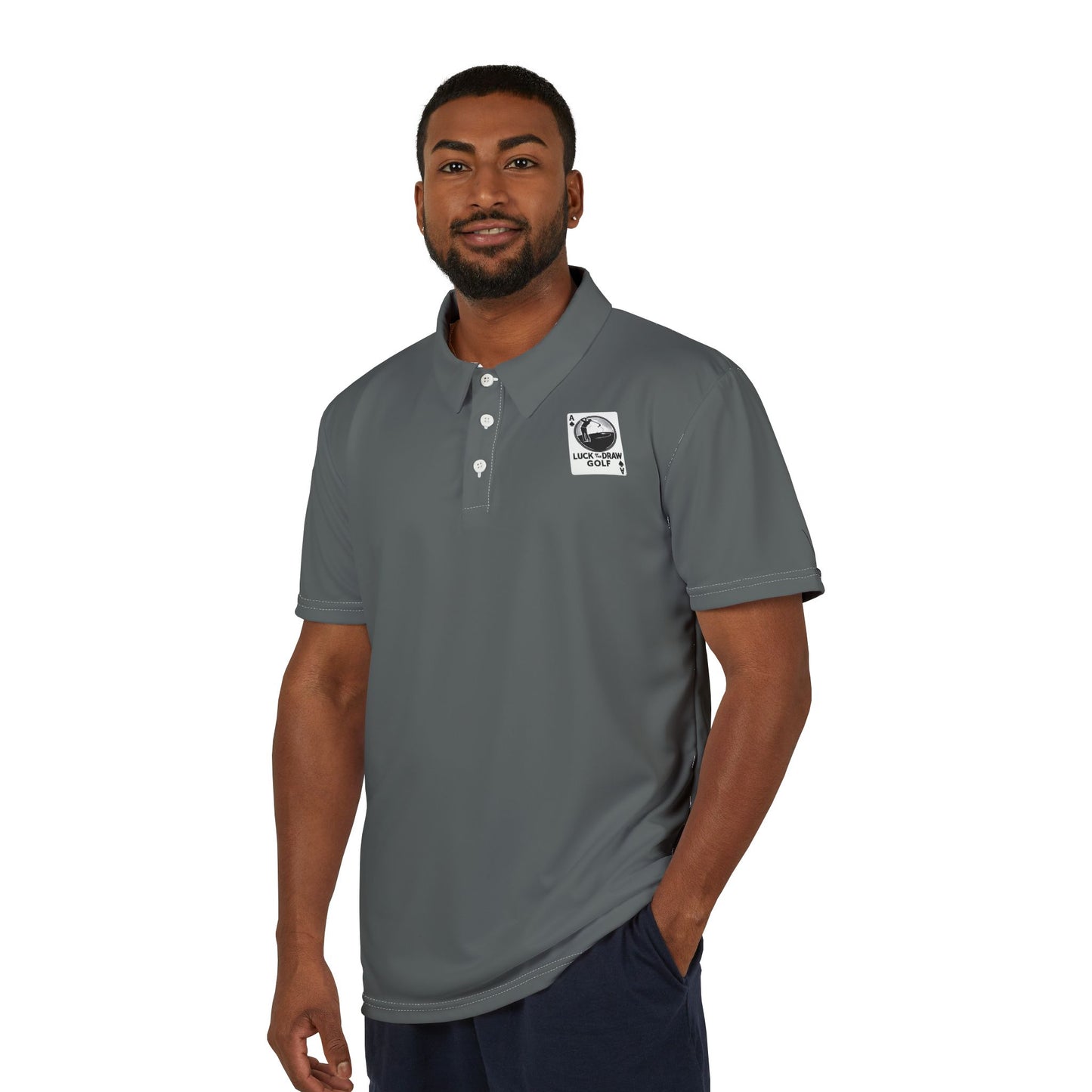 Comfortable Unisex Luck of the Draw Golf Polo